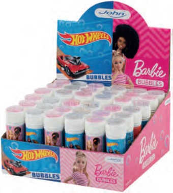1 Barbie Hot wheel sæbebobler